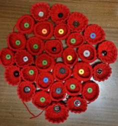 my knitted poppies